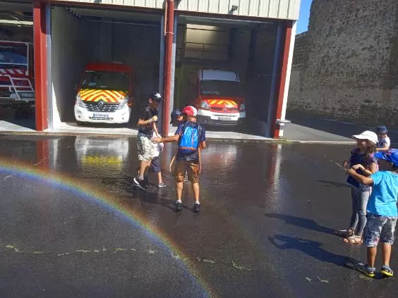 Centre de Langeac (Val Fleuri) - Vacances - Galerie Visite de la caserne des pompiers été 2023