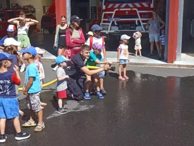 Centre de Langeac (Val Fleuri) - Vacances - Galerie Visite de la caserne des pompiers été 2023