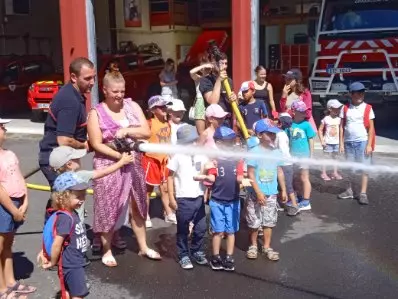 Centre de Langeac (Val Fleuri) - Vacances - Galerie Visite de la caserne des pompiers été 2023