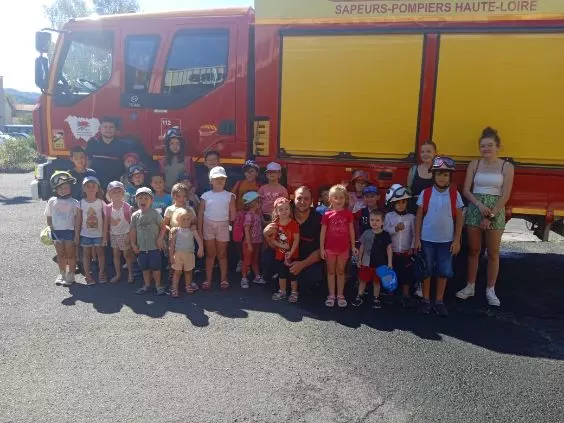 Centre de Langeac (Val Fleuri) - Vacances - Galerie Visite de la caserne des pompiers été 2023