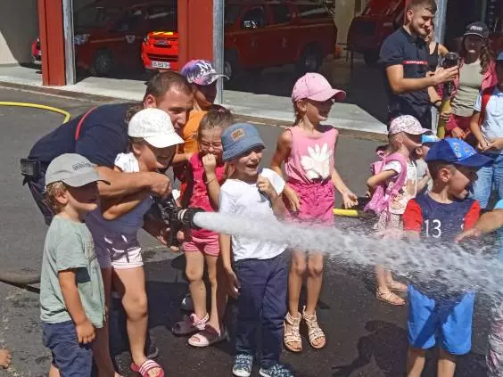 Centre de Langeac (Val Fleuri) - Vacances - Galerie Visite de la caserne des pompiers été 2023
