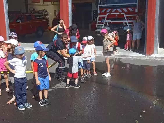 Centre de Langeac (Val Fleuri) - Vacances - Galerie Visite de la caserne des pompiers été 2023
