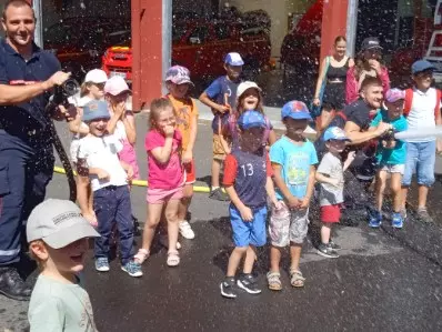 Centre de Langeac (Val Fleuri) - Vacances - Galerie Visite de la caserne des pompiers été 2023