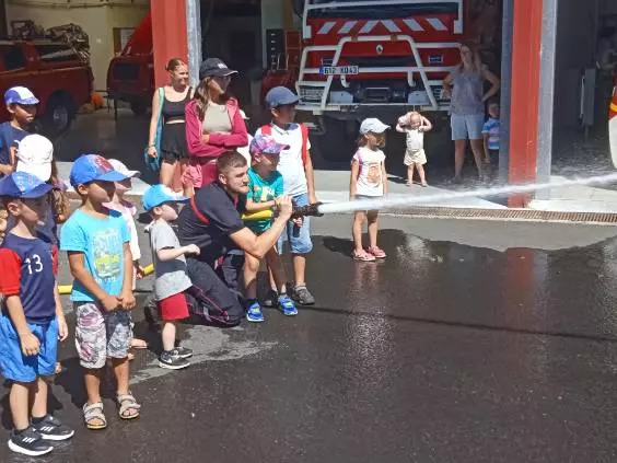 Centre de Langeac (Val Fleuri) - Vacances - Galerie Visite de la caserne des pompiers été 2023